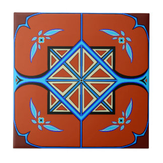 Azulejo Rust e Forget-Me-Nots