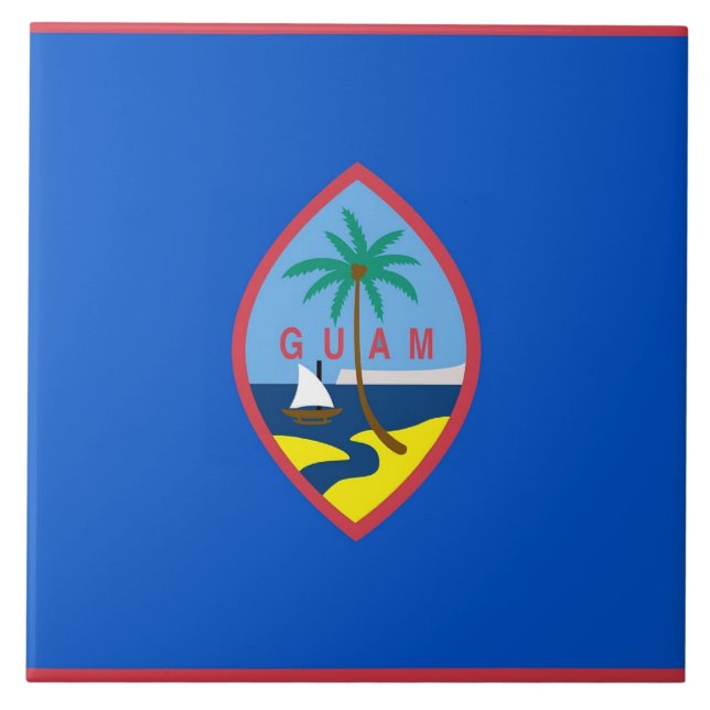 Azulejo Sinalizador Guam (Frente)
