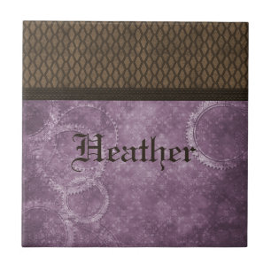 Azulejo Steampunk de Engrenagem Metálica, Puro