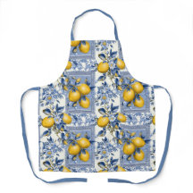 Azulejo Talavera bonito Limões Apron Impressão