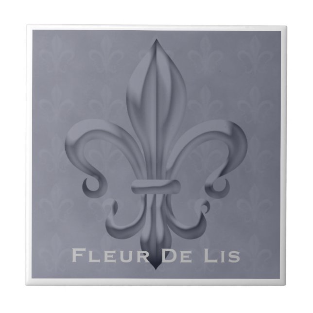 Azulejo tradicional Fleur De Lis (Frente)