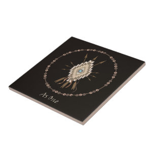 Azulejo tribal da arte do motivo da amizade dos