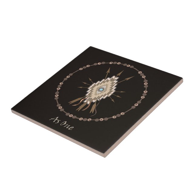 Azulejo tribal da arte do motivo da amizade dos (Lateral)