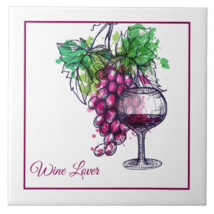 Azulejo Trivet-Wine Lover