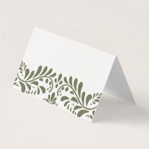 Azulejo Verde Talavera Fiesta Place Mesa Decor