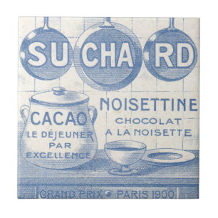 Azulejo Vintage French Chocolate Blue Kitchen 