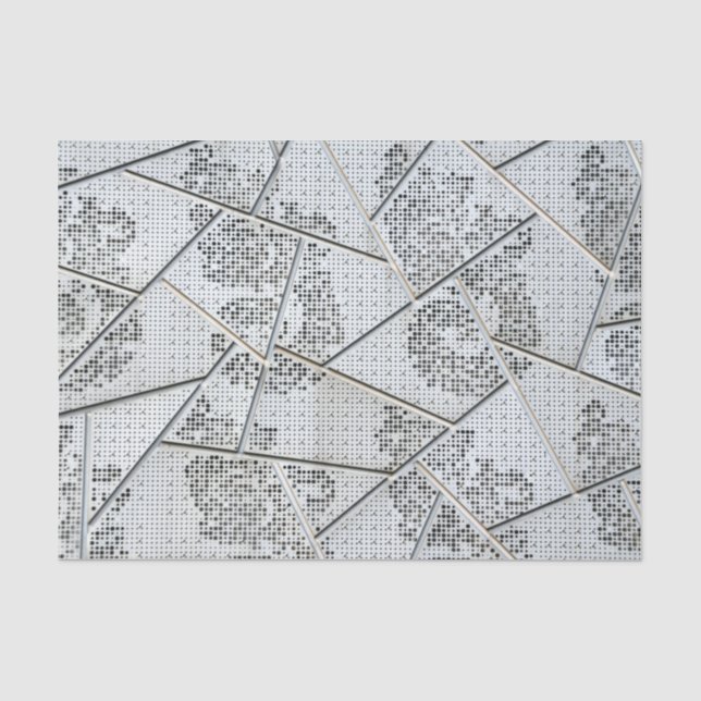 azulejos abstratos papel de seda (Frente )