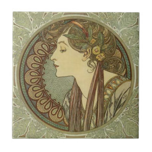 Azulejos Alphonse Mucha Art Nouveau