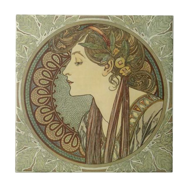 Azulejos Alphonse Mucha Art Nouveau (Frente)
