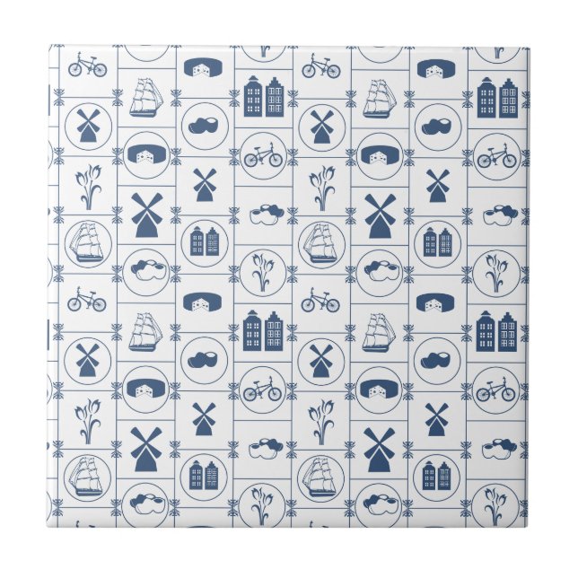 Azulejos azuis holandeses (Frente)