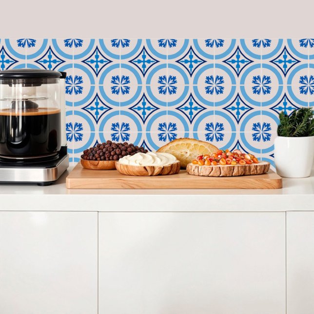 Azulejos azuis mediterrânicos (Criador carregado)