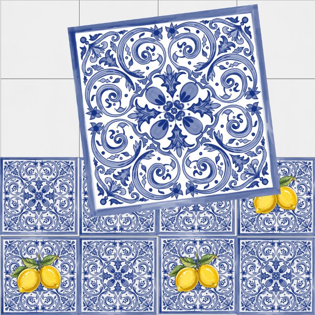 Azulejos Azul Dolce Vita Meditarrean (Criador carregado)