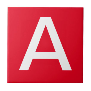 Azulejos - Branco em Vermelho