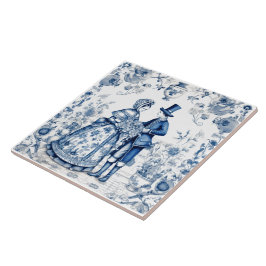 Azulejos casais no índio azul russo