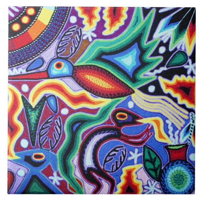 Azulejos cerâmicos - Arte sobre a vida selvagem me (Frente)