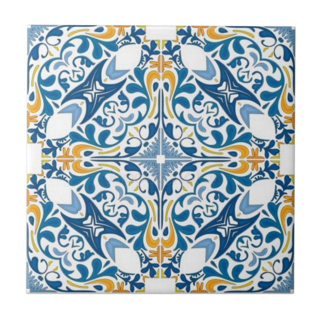 Azulejos cerâmicos - Azul português (Frente)