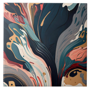 Azulejos cerâmicos de abstrato