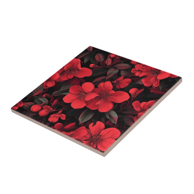 Azulejos Cerâmicos De Rosa Boho Vintage Para Pared (Lateral)