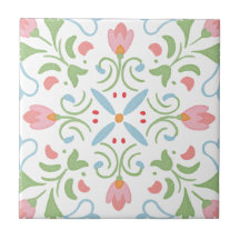 Azulejos cerâmicos para decoração floral de casa 2