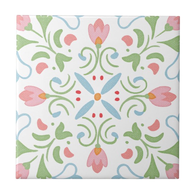 Azulejos cerâmicos para decoração floral de casa 2 (Frente)