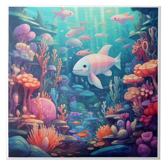 Azulejos cerémicos subaquáticos (Frente)