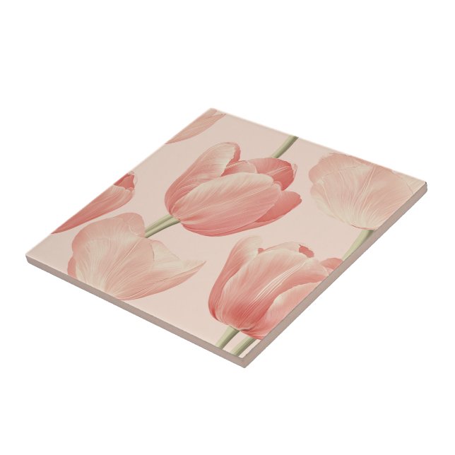 Azulejos Clássicos De Cerâmica De Tulip Para Chão  (Lateral)