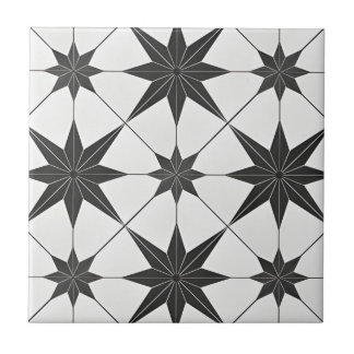 azulejos clássicos de estrelas pretas