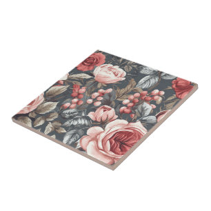 Azulejos Clássicos De Rosa Cerâmica Para Cozy Inte