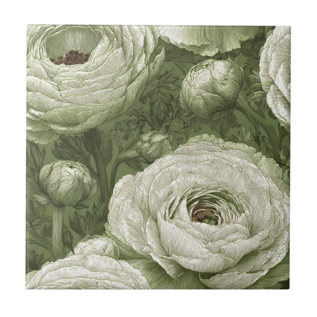 Azulejos Clássicos Marroquinos Ranunculus Para o C (Frente)
