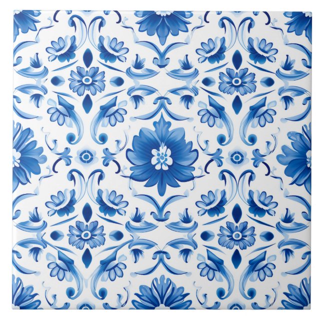 Azulejos com Padrão de Delft (Frente)