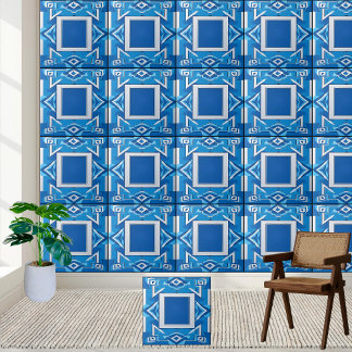 Azulejos da Grécia Antiga Azulejo Azul e Parede Br