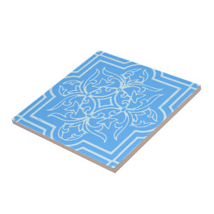 azulejos de Art Nouveau em azul