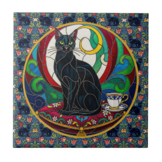 Azulejos de Arte de Gato Preto Vitoriano, Gatos An