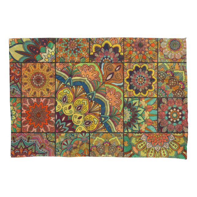 Azulejos de Boho: padrão transparente colorido (Frente)