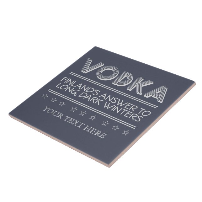 AZULEJOS de cerâmica de cor personalizada VODKA (Lateral)