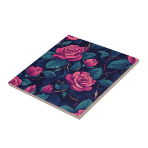 Azulejos De Cerâmica De Rosa Chic Para Cozinha Rus