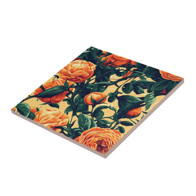 Azulejos De Cerâmica De Rosa Chic Para Decoração D (Lateral)