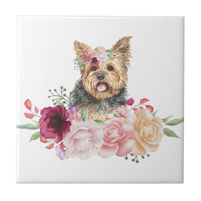 Azulejos de Cerâmica Yorkshire Terrier (Frente)