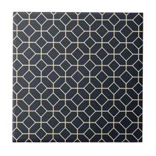 azulejos de chão de diamante preto e branco