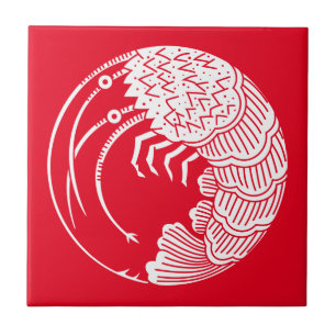 Azulejos de círculo de lagosta