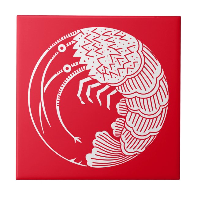 Azulejos de círculo de lagosta (Frente)