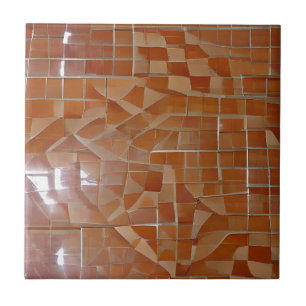 Azulejos de cor laranja cerâmica