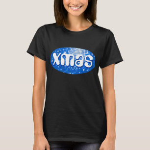 Azulejos de Disco - Camiseta Azul Escuro 'xmas' - 