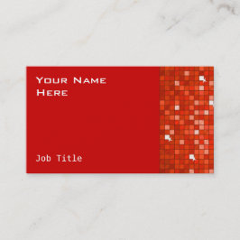 Azulejos de Disco Vermelho cartão de visita