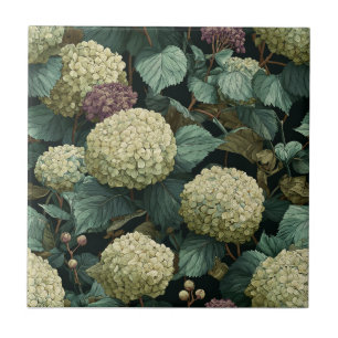 Azulejos De Hydrangeas Elegantes Para Pavimento Do