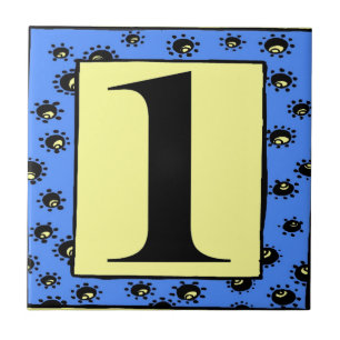 Azulejos de metrô - Estrelas de quadros azuis 1 u