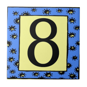 Azulejos de metrô - Estrelas de quadros azuis 8