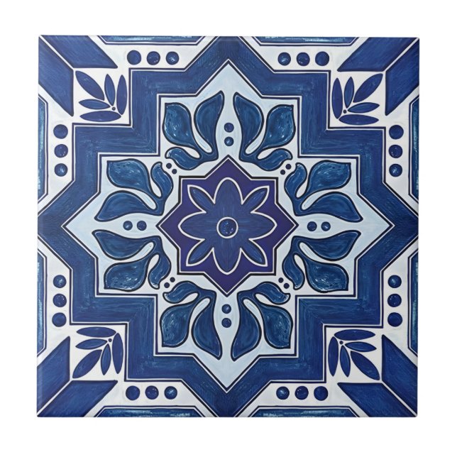 azulejos de padrões florais delicados (Frente)