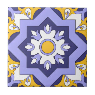 azulejos de padrões florais modernos portugueses