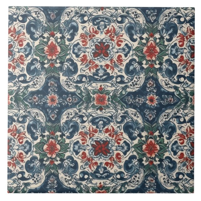 Azulejos de português azul para a beleza Eterno (Frente)